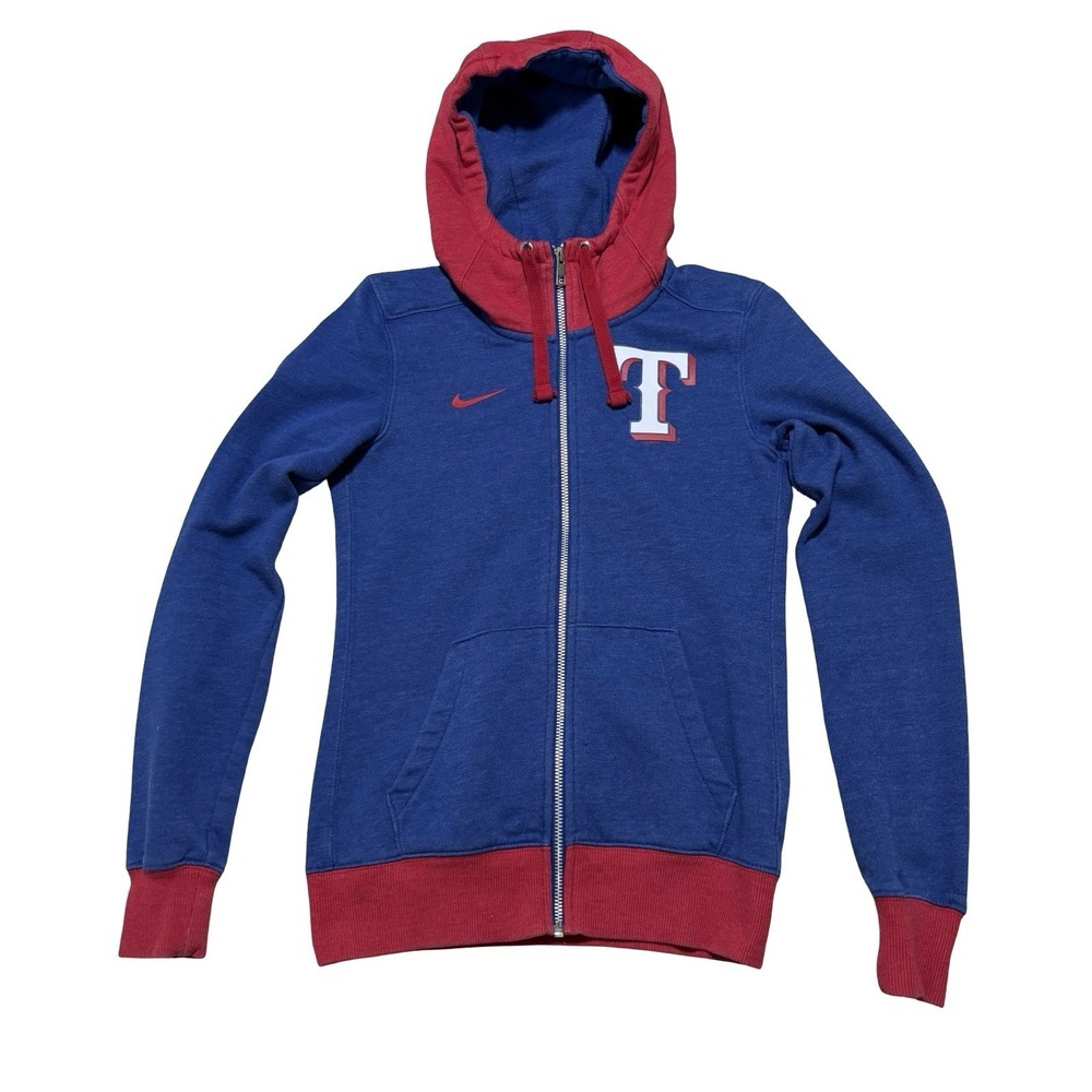 Nike x Texas Rangers Women's Zip Up Hoodie Size Small 17 x 23‎
